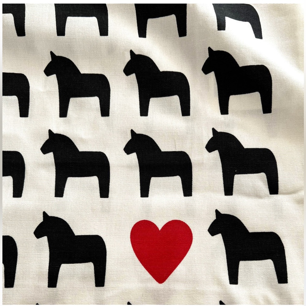 ♥️IKEA HASTHAGE Collection Christmas Holiday Cotton Shopping Grocery Tote Bag♥️ - Picture 2 of 6